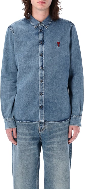 AMI Paris Denim Ami De Coeur shirt