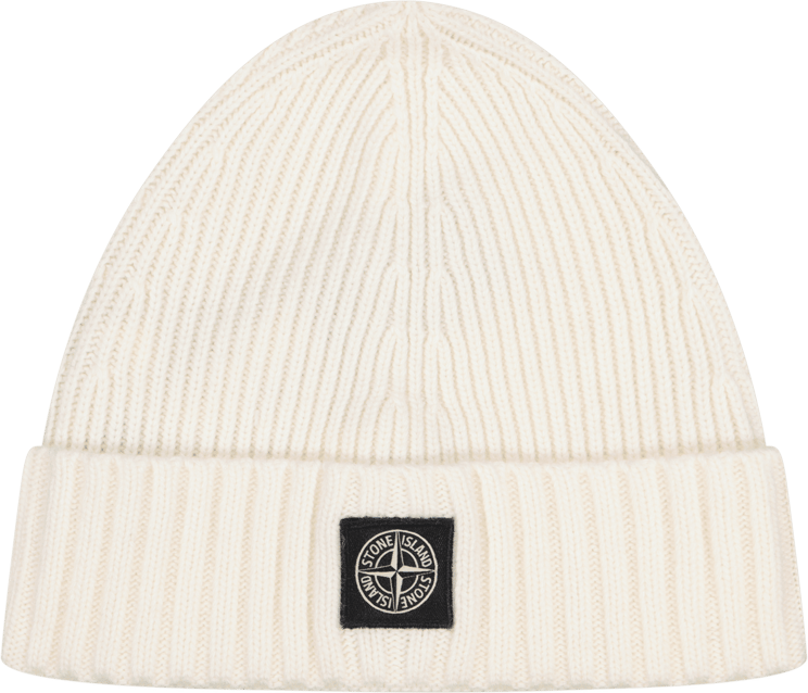 Stone Island Junior Stone Island Kinder Jongens Muts Off White