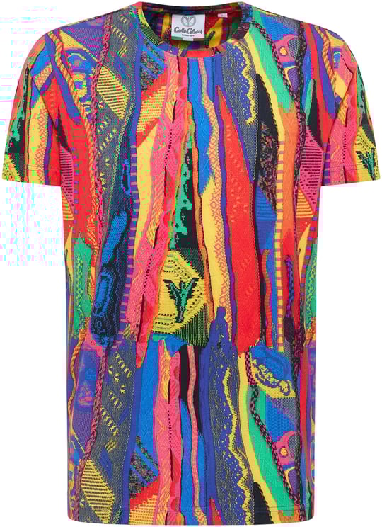 Carlo Colucci Knit Print T-shirt Red