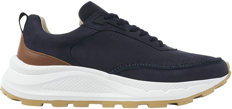 Nubikk Oberon Reese | Donkerblauw Bruine Sneakers voor Heren