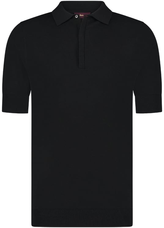 Aeden Nicko Knit Polo Black