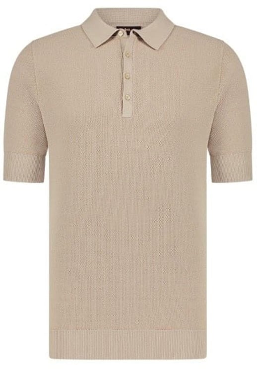 Aeden Bruces Knit Polo Summer Sand