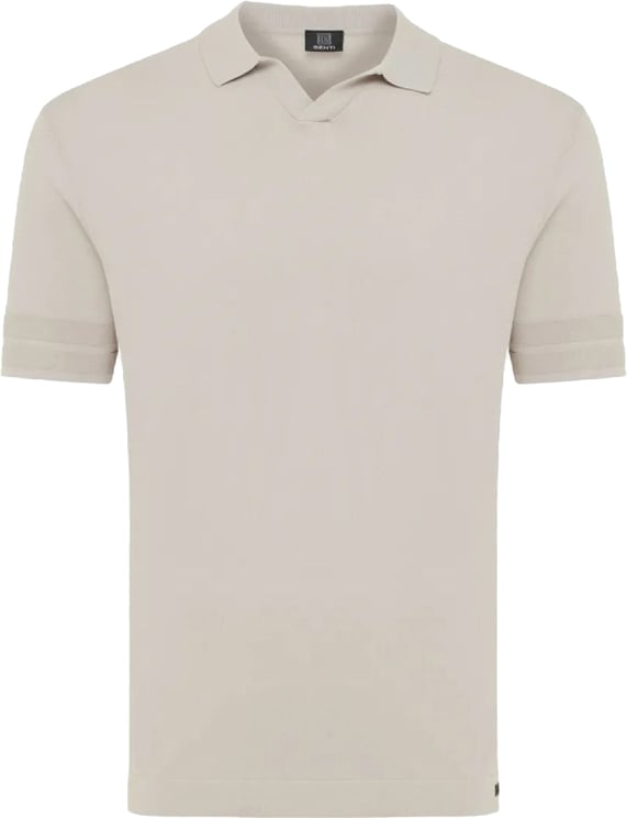 Genti Polo No Button Cool Dry Beige