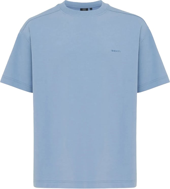Genti T-shirt Tech Jersey Lichtblauw