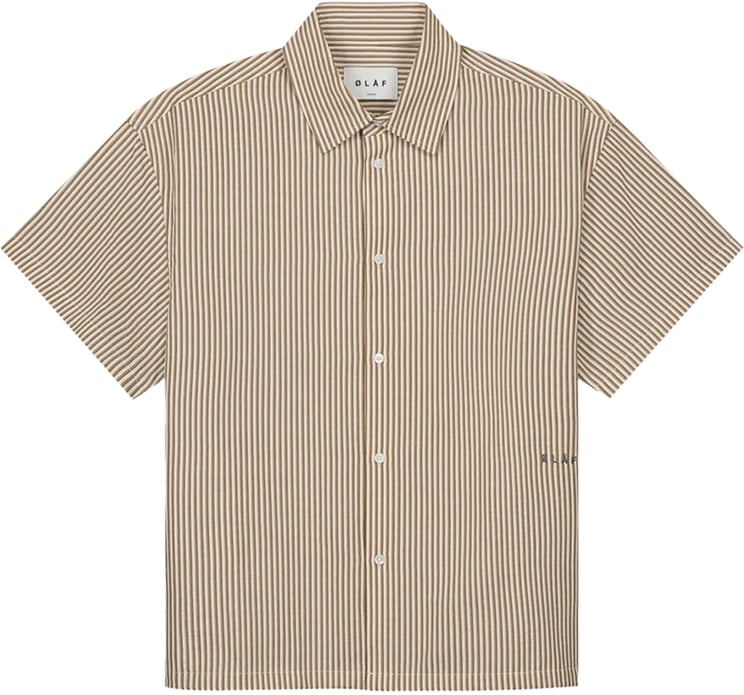 ØLÅF Boxy Seersucker Stripe Shirt ss