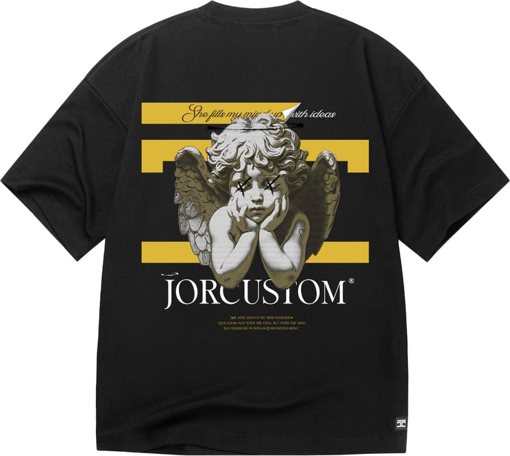 JORCUSTOM AngelTwo Oversized T-Shirt Black