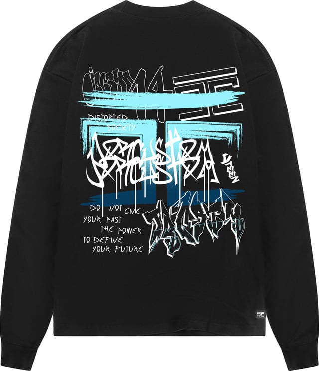 JORCUSTOM Graffiti Longsleeve T-Shirt Black