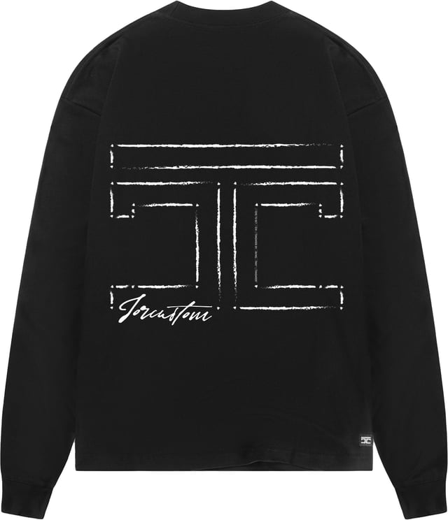 JORCUSTOM Outline Longsleeve T-Shirt Black