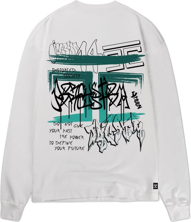 JORCUSTOM Graffiti Longsleeve T-Shirt White