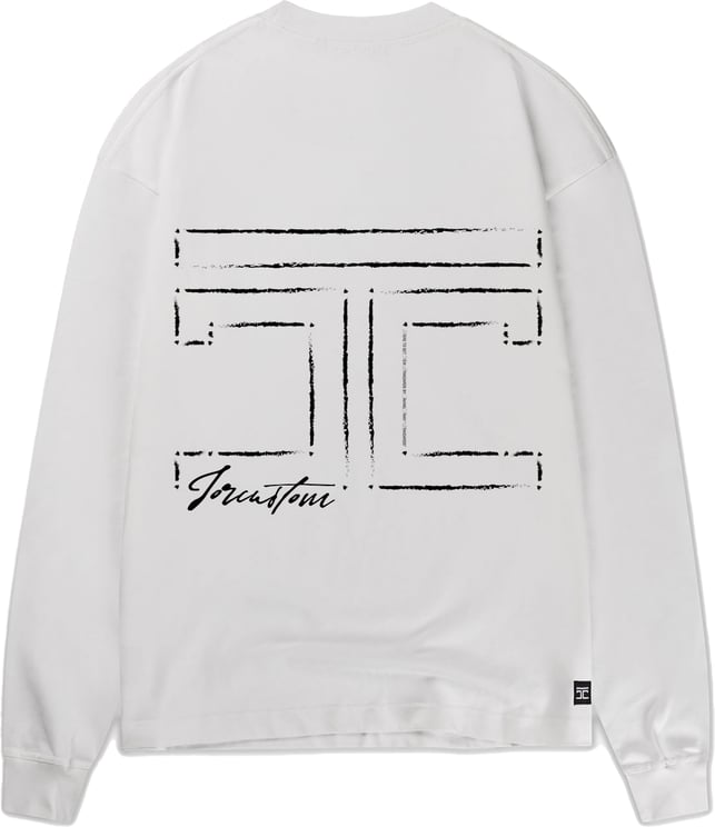 JORCUSTOM Outline Longsleeve T-Shirt White