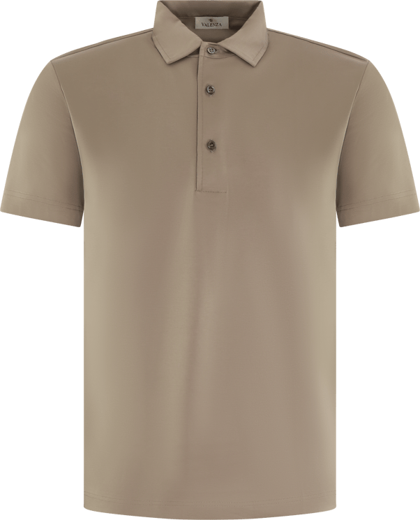 Valenza Heren Supima Polo Schiller Grijs