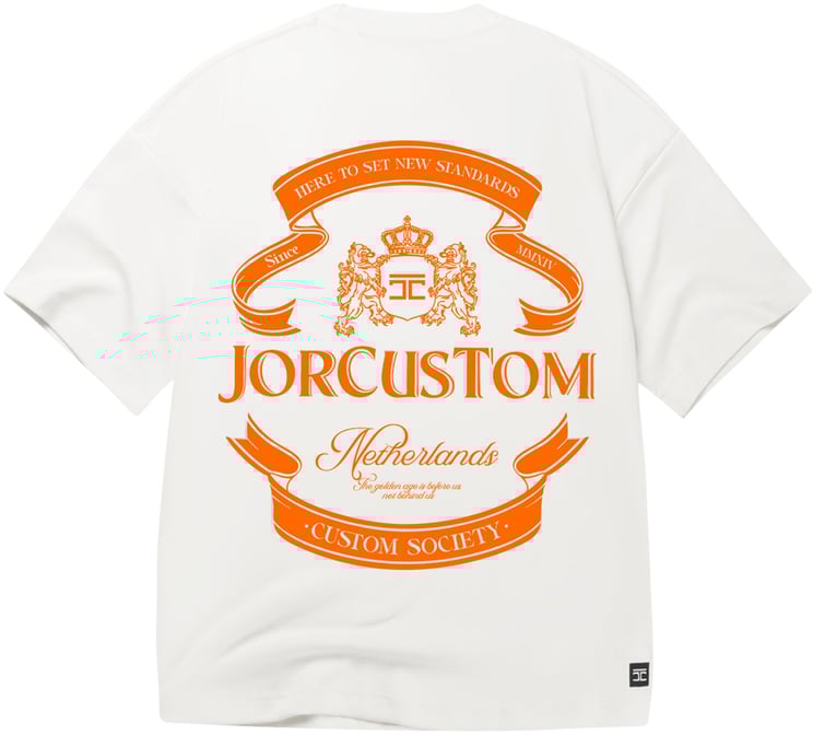 JORCUSTOM Ribbon Kd Oversized T-Shirt White