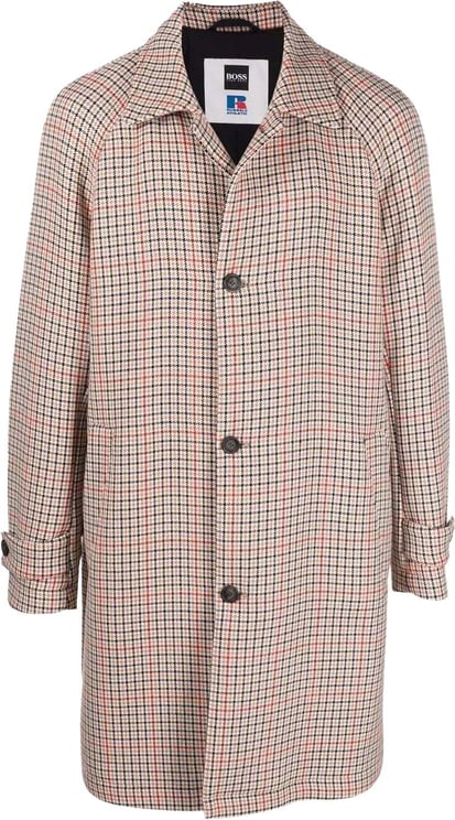 Boss X Russell Athletic Dejam Houndstooth Coat