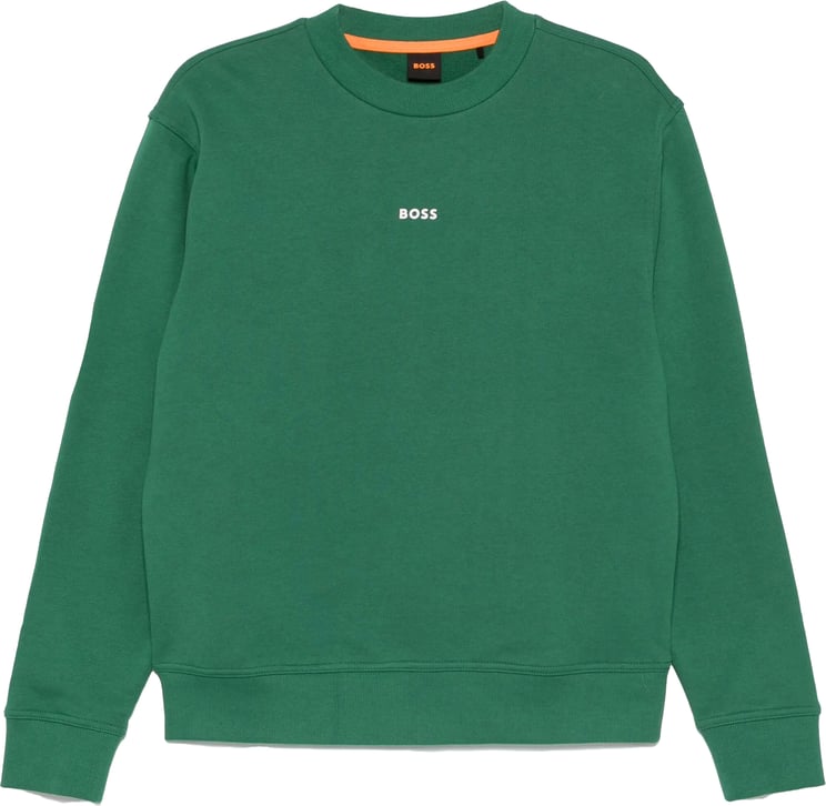 Boss Sweater crewneck green groen
