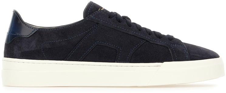 Santoni Santoni Midnight blue suede sneakers