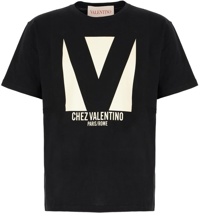 Valentino Garavani Tshirt Chez Valentino Nero