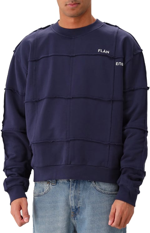 FLÂNEUR Flâneur Sweater Blauw Cut And Crew