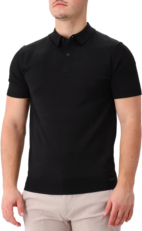 Genti Genti Polo Zwart