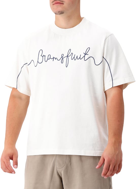 Bram's Fruit Bram's Fruit T-shirt Wit Garden Hose Chain Stitch