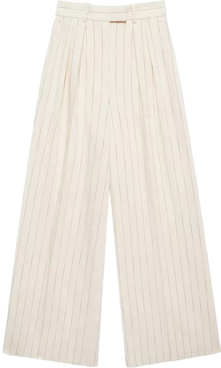 Anine Bing broek ecru streep