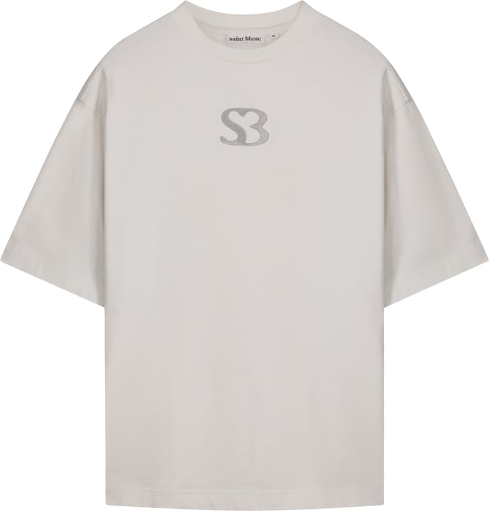 Saint Blanc Initial Logo T-Shirt Wit