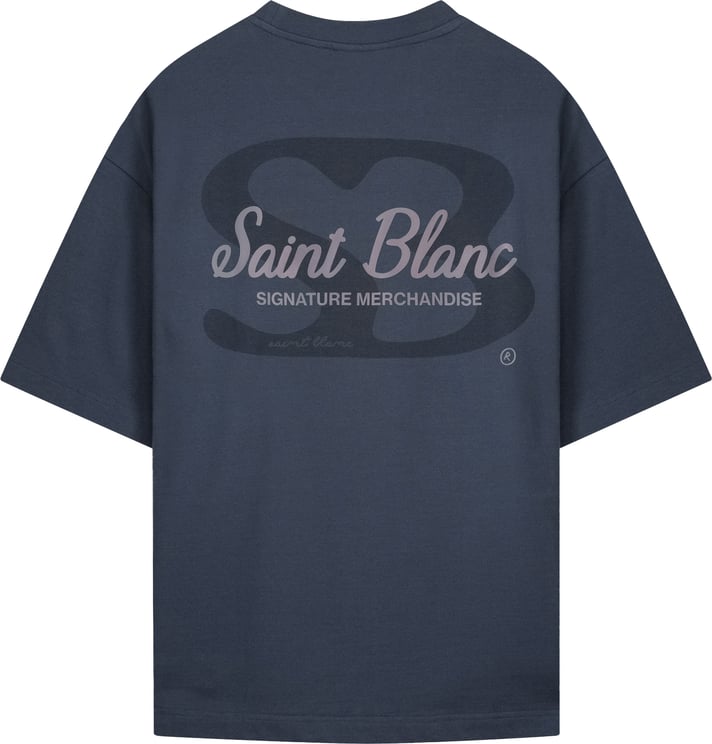Saint Blanc Signature T-Shirt Blauw