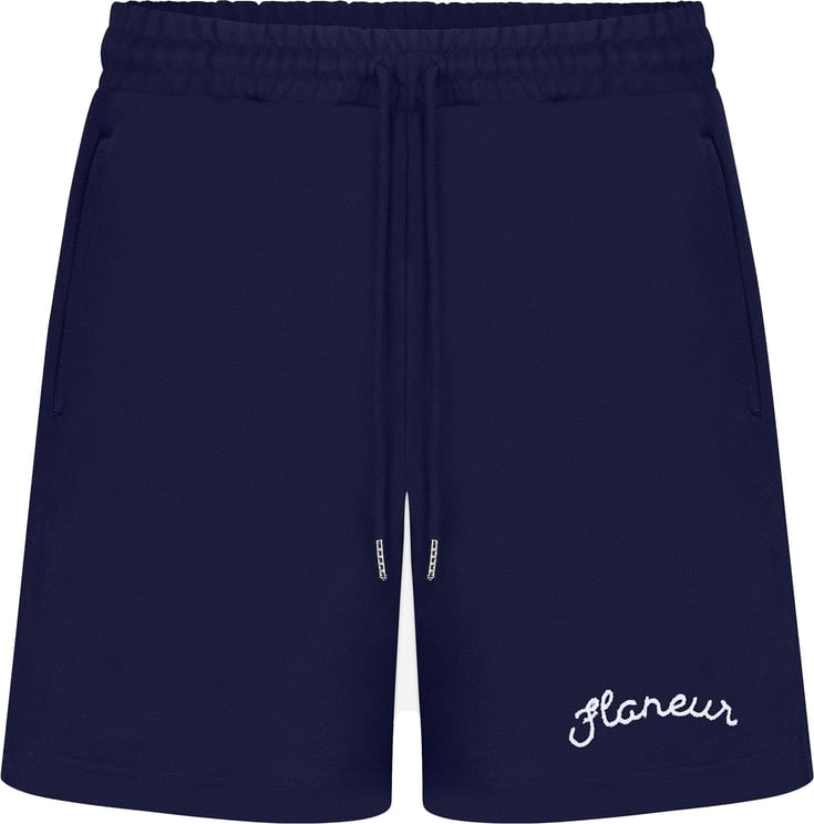 FLÂNEUR Signature Shorts Navy