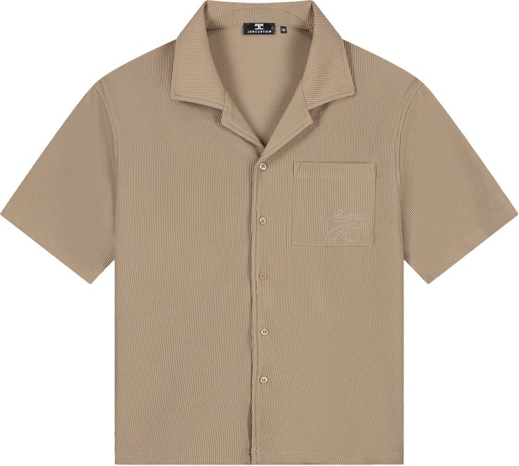 JORCUSTOM Pleated Shirt Sand