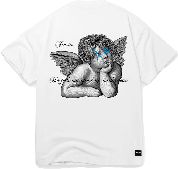 JORCUSTOM Angel SumSet Lf T-Shirt Wh-Petrol