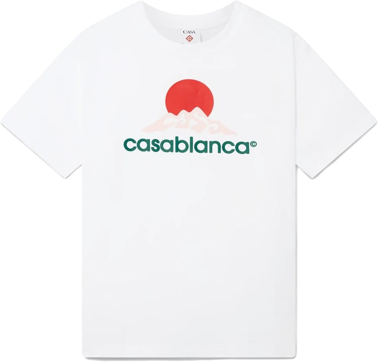 Casablanca t-shirts wit front print