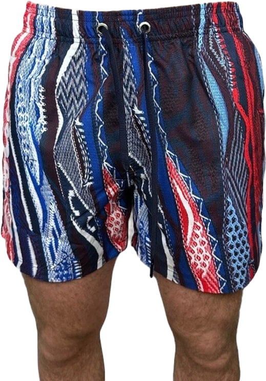 Carlo Colucci All Over Print Swim Navy