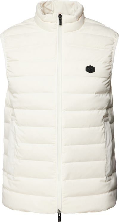 Emporio Armani Down Eagle Logo Patch Offwhite