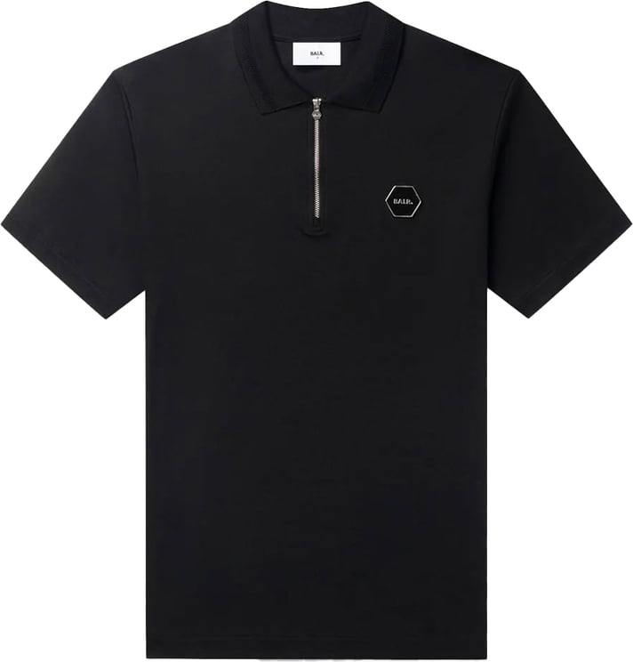 BALR Hex-Series Polo Jet Black
