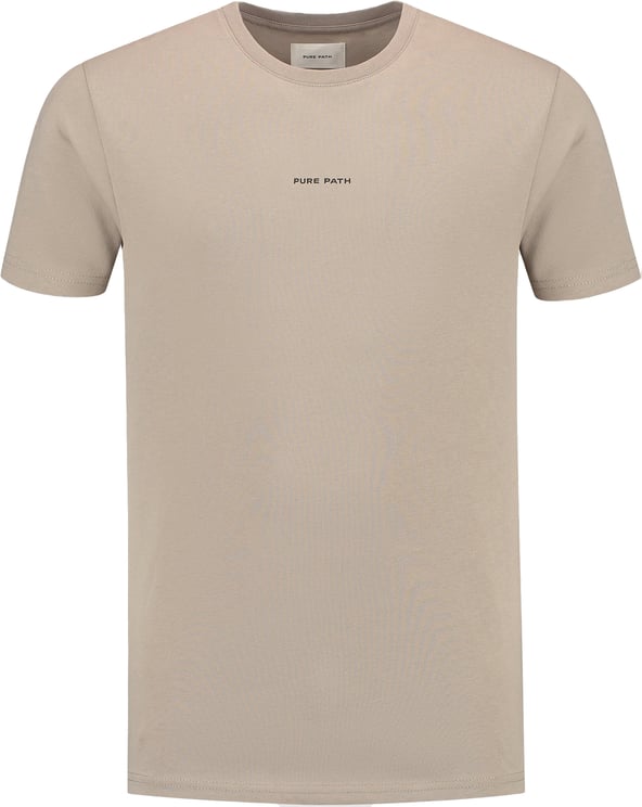 Pure Path Essential Logo T-shirt Taupe
