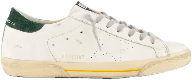 Golden Goose sneakers wit groen