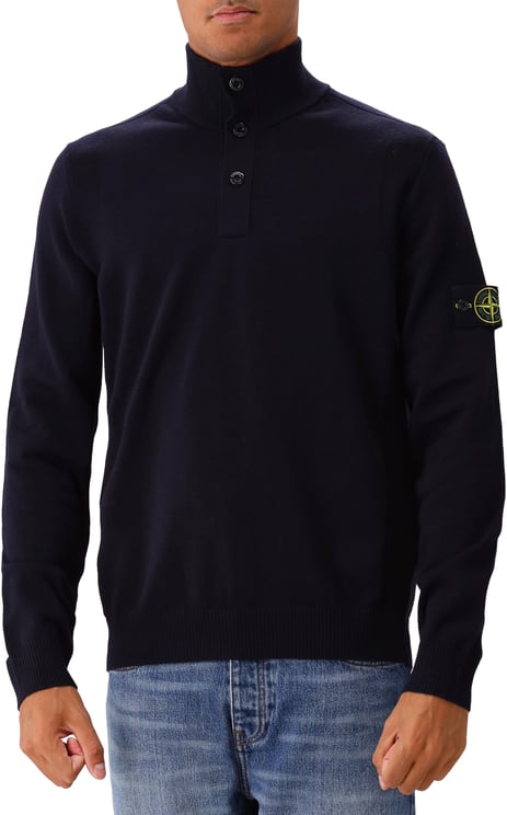 Stone Island Stone Island Gebreide Trui Blauw