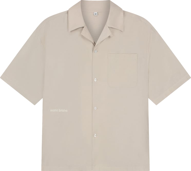 Saint Blanc Dual Logo Resort Shirt Gray Moon