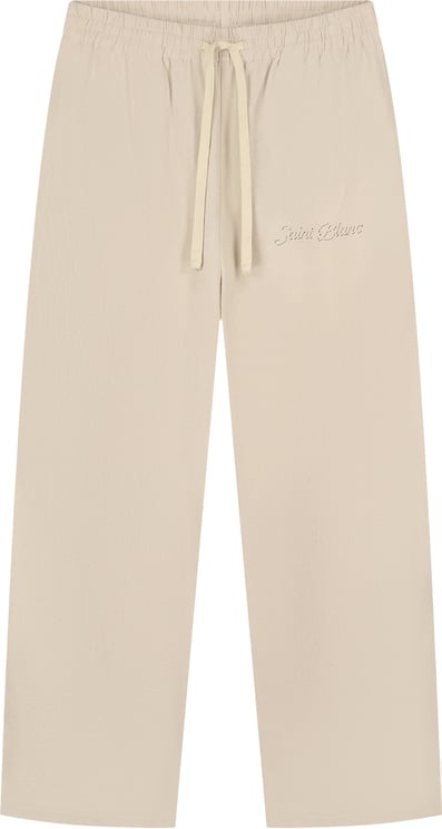 Saint Blanc Stitched Linen Pants Gray Moon