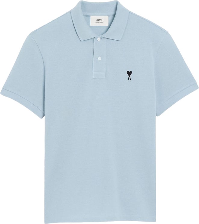 AMI Paris T-Shirts And Polos Clear Blue