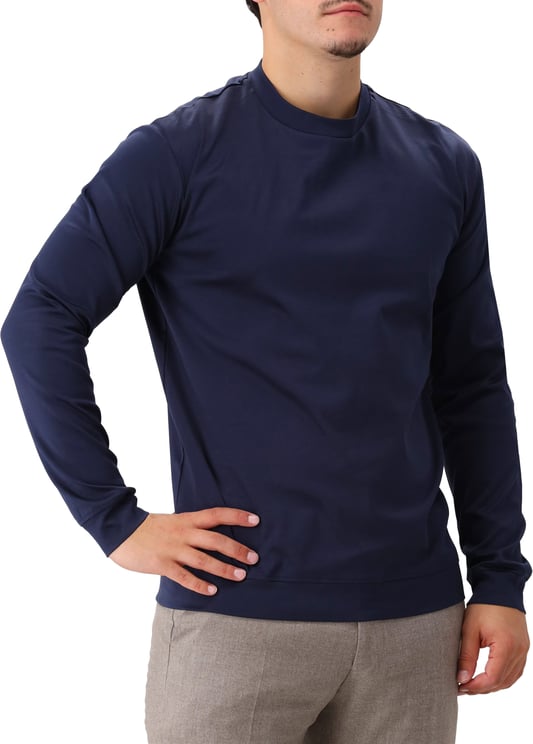 Valenza Valenza Longsleeve Blauw Heavy Supima Sweater