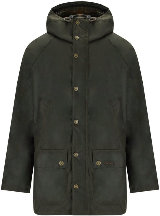 Barbour BARBOUR BEDALE WAX OLIVE PARKA