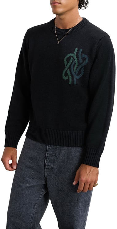 Filling Pieces Knit Sweater Knot Black