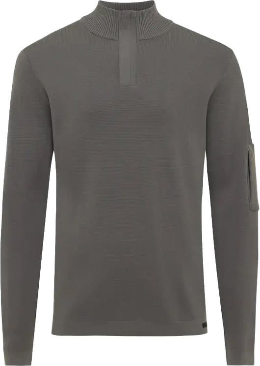 Genti Cool Dry Turtle Zip Grey