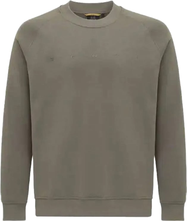 Genti Logo Sweater Grey Brown