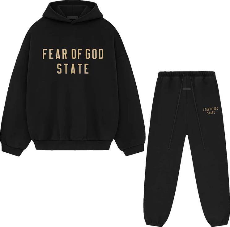 Fear of God Fear of God Essentials FW24 Black Yellow State Full Set