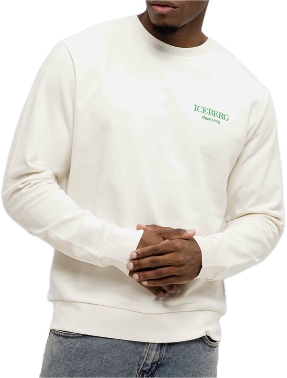 Iceberg Sweater Small Branding Off White