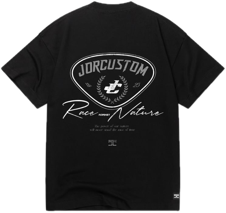 JORCUSTOM RaceAgainstNature Lf T-Shirt Black