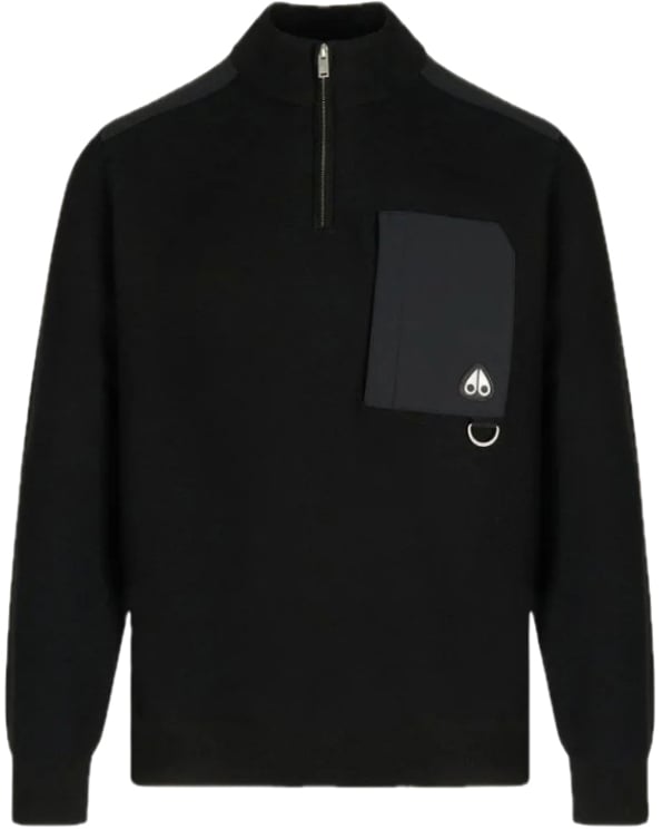 Moose Knuckles Zip sweater Elowan Black