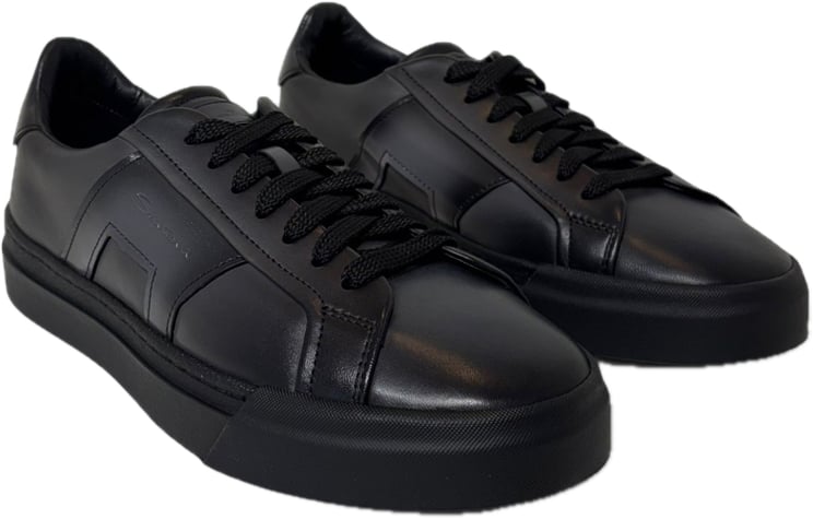 Santoni Sneaker leer Gloria antraciet