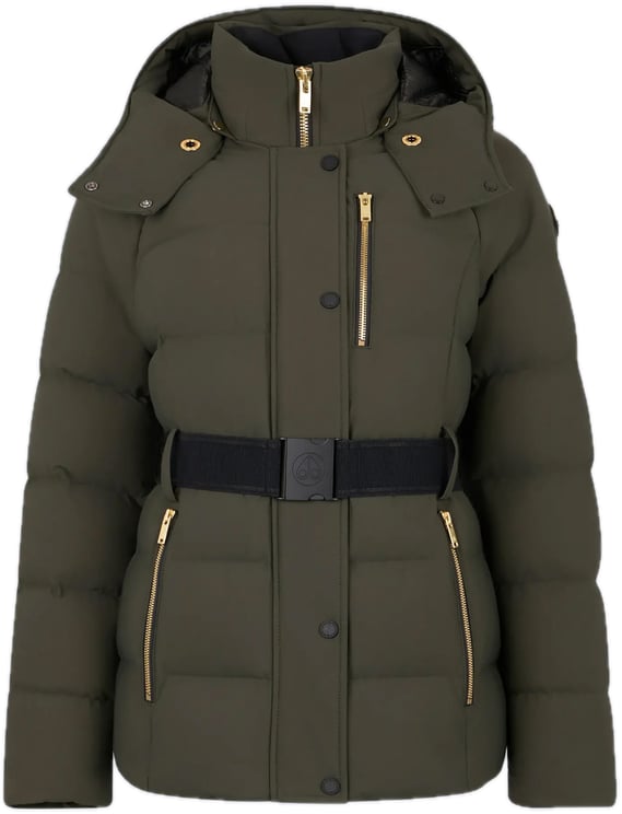 Moose Knuckles Women Cambria Jacket Gold Olive Gre